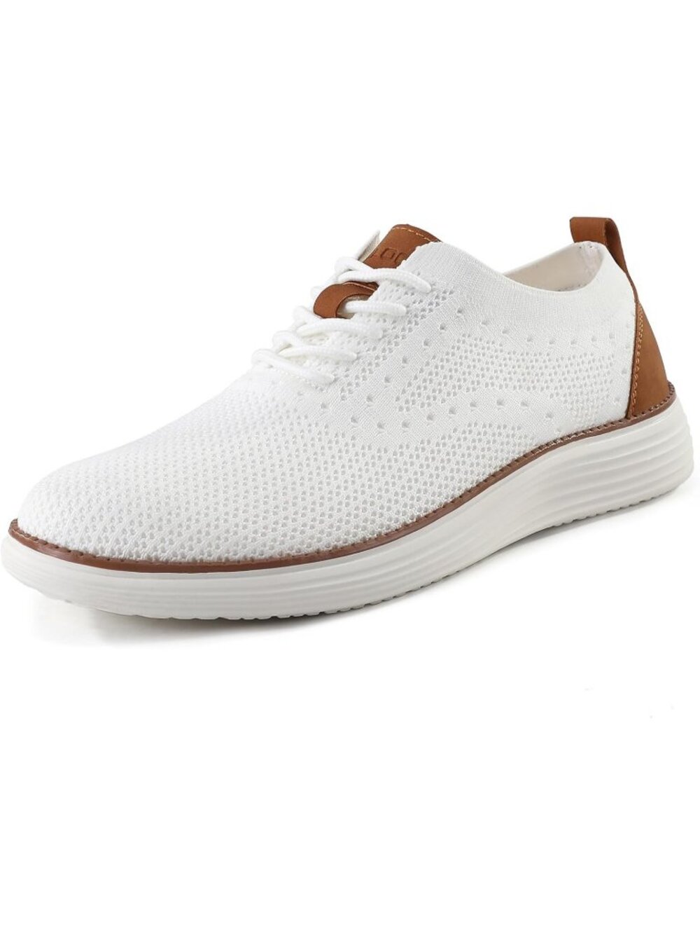 VILOCY Men's White Ethylene Vinyl Acetate Casual Breathable Comfortable Sneakers - Picture 3 of 6